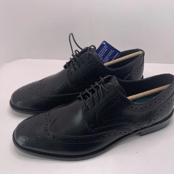 NWT Nunn Bush Comfort Gel Men's Black Leather Lace